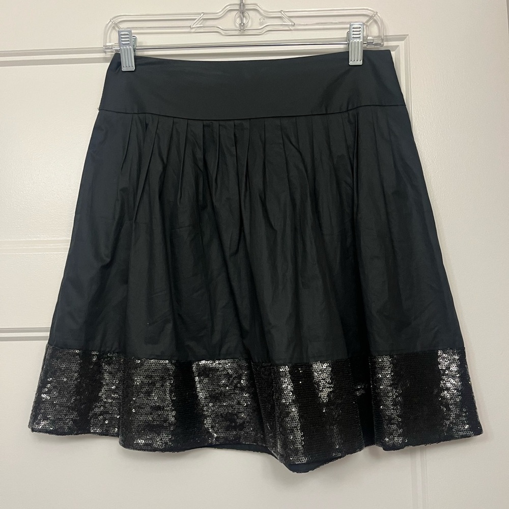 Black Theory skirt with sequin trim